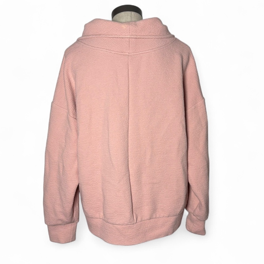 Calia Dusty Pink Quarter Zip Pullover Large Athleisure Cozy - Picture 5 of 7